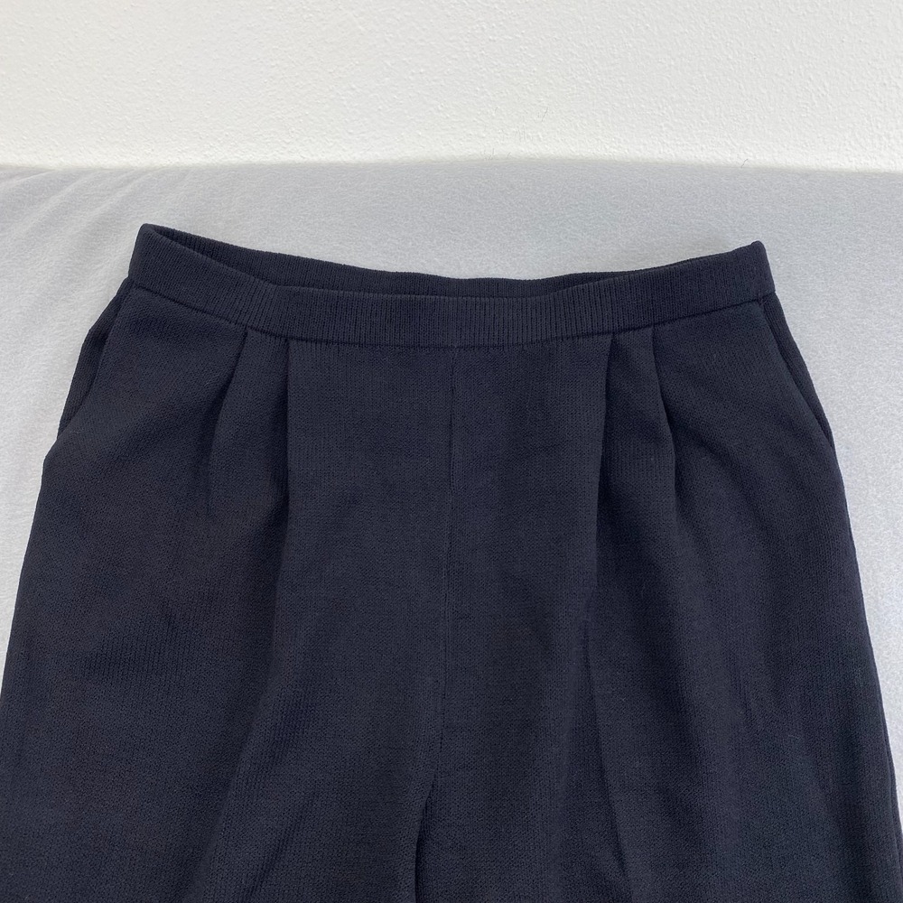 ST. John Basics Knit Cardigan Pants Set Black Womens 14 full zip - Picture 6 of 16